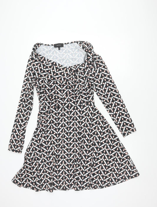 Karen Millen Women's Multicoloured Fit & Flare Dress