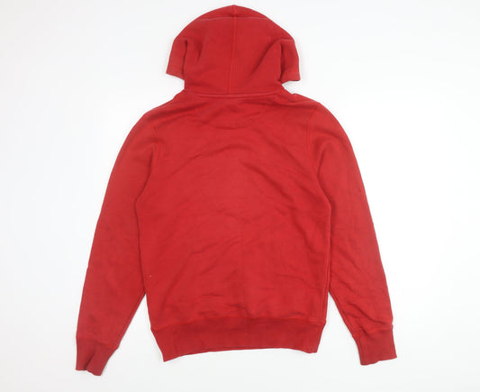 Nike Men's Red Pullover Hoodie S - Stylish & Warm