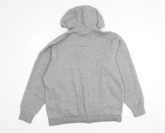 Slazenger Men's Grey Hooded Basic Jacket L
