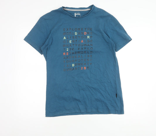 Dare 2b Men's Blue Crew Neck Graphic T-Shirt M