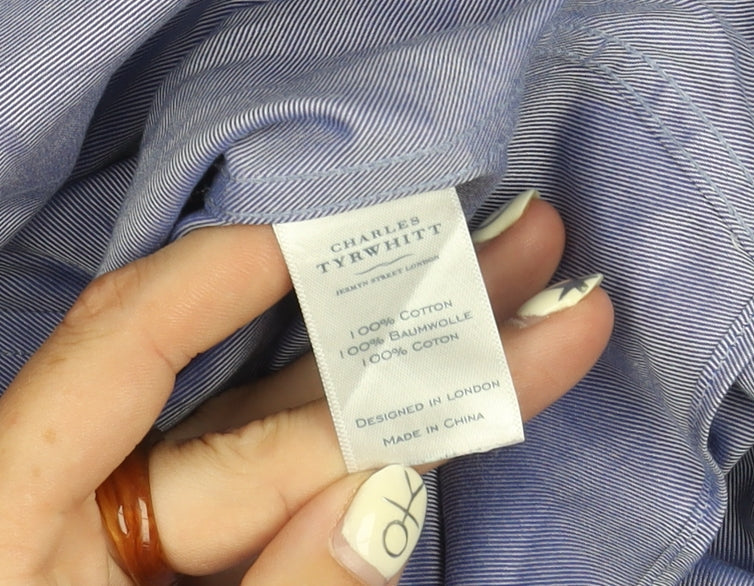 Charles Tyrwhitt Men's Blue Classic Fit Shirt