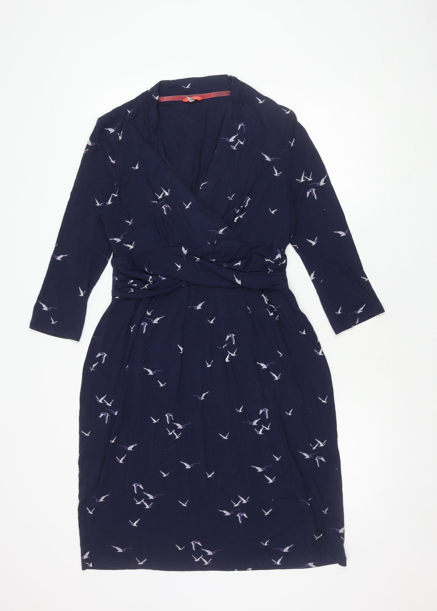 Joules Women's Blue Wrap Dress Size 12