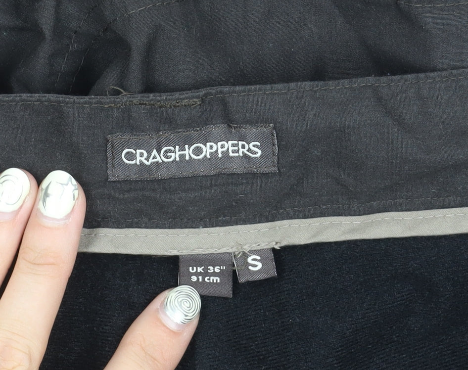 Craghoppers Men’s Black Cargo Trousers, Size S