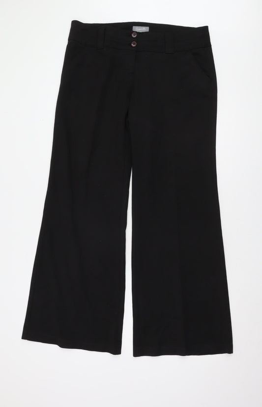 Sapparilla Women's Black Wide-Leg Trousers Size 16