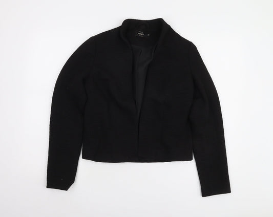 ONLY Women's Black Jacket Size 10 Lined Casual