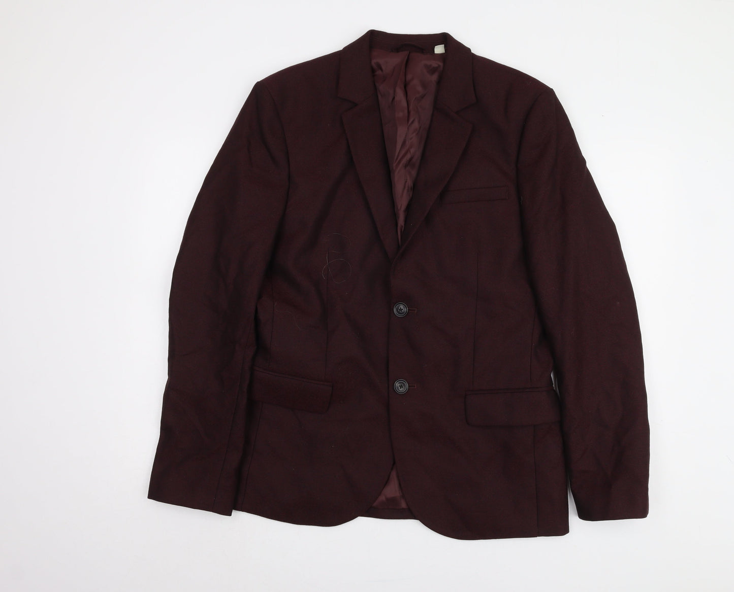 Jack Wills Men's Red Wool Blazer, Size 38, Excellent