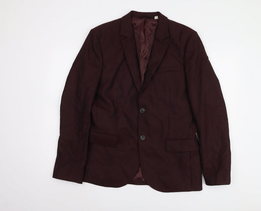 Jack Wills Men's Red Wool Blazer, Size 38, Excellent