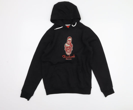 Fenchurch Boys Black Graphic Hoodie 12-13 Years