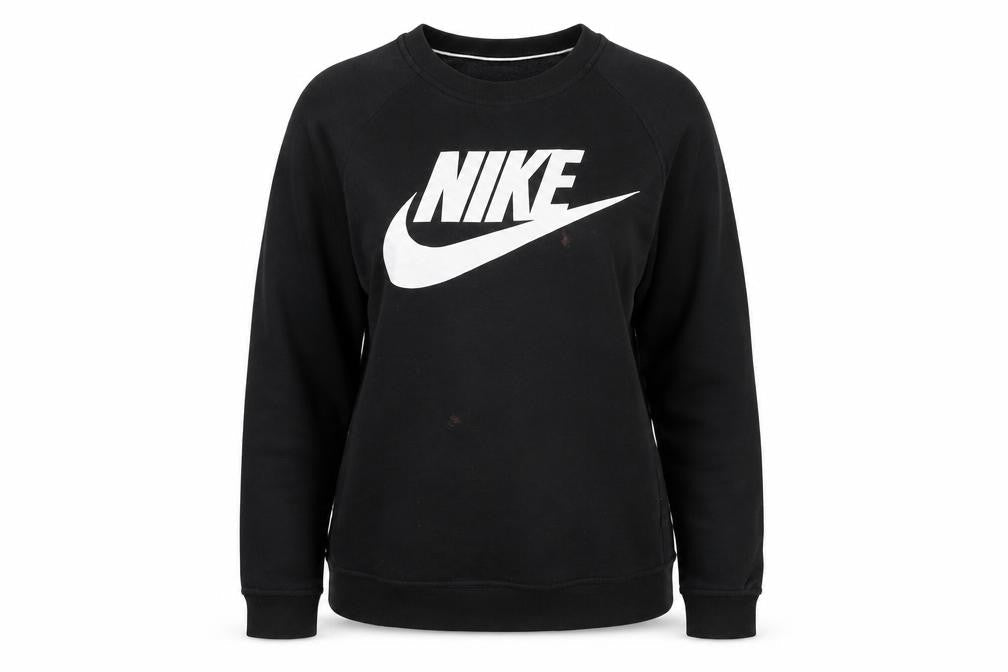Womens UK S Regular Nike Black Pullover Sweatshirt