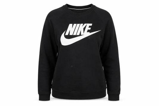 Womens UK S Regular Nike Black Pullover Sweatshirt