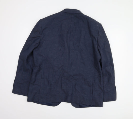 Marks and Spencer Men's Blue Wool Blazer XL