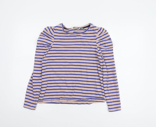 Boden Women's Multicoloured Striped Cotton Top Size 10