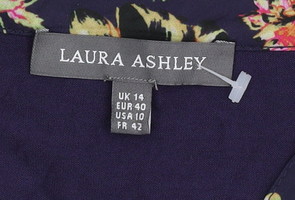 Laura Ashley Floral Women's Multicoloured Blouse Size 14