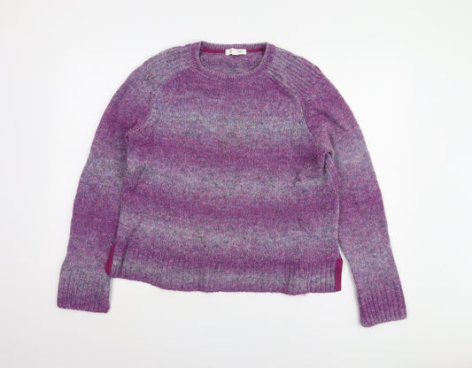 White Stuff Women’s Purple Crew Neck Pullover Jumper