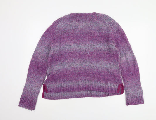 White Stuff Women’s Purple Crew Neck Pullover Jumper