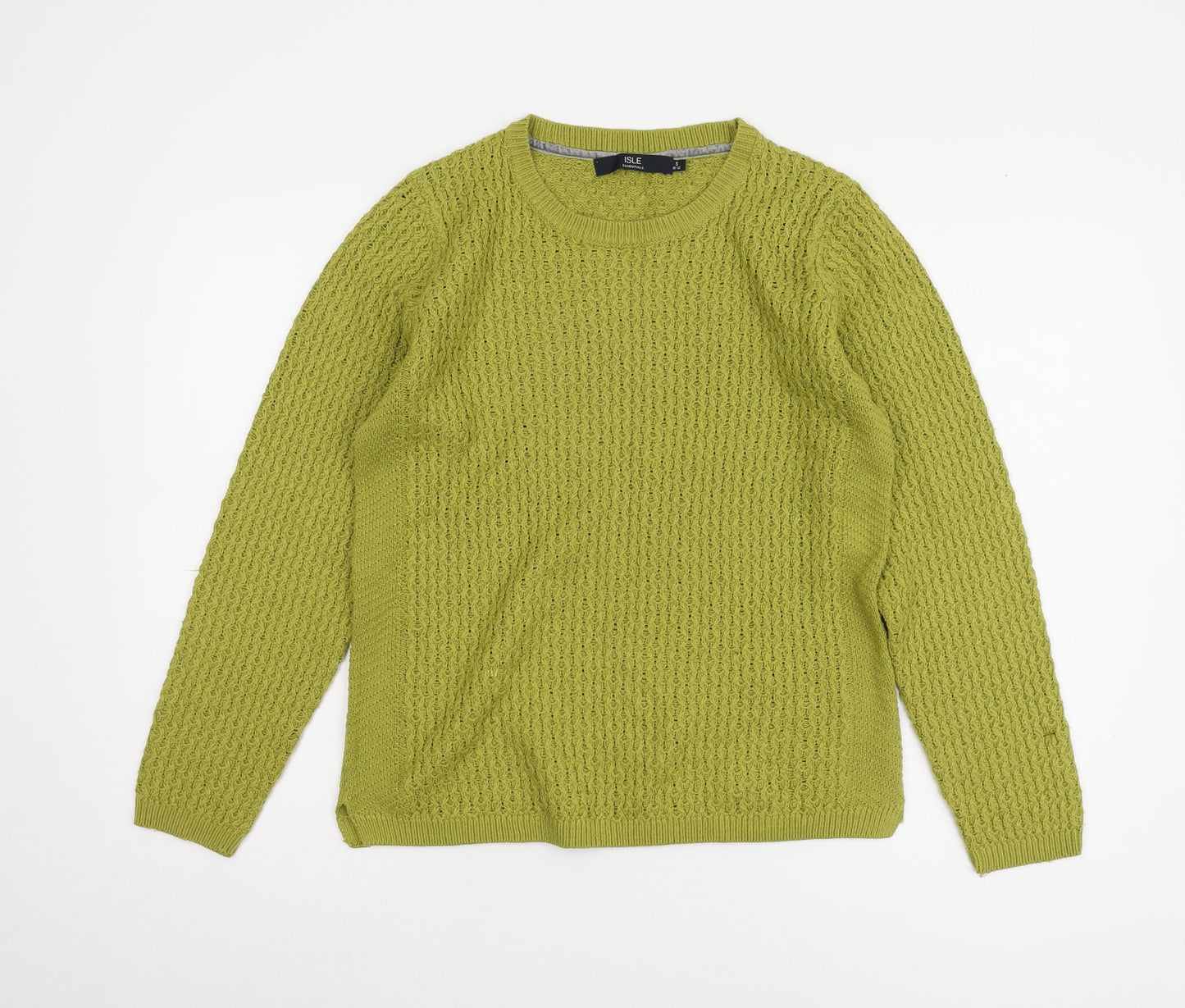 ISLE Women's Green Pullover Jumper, Size S