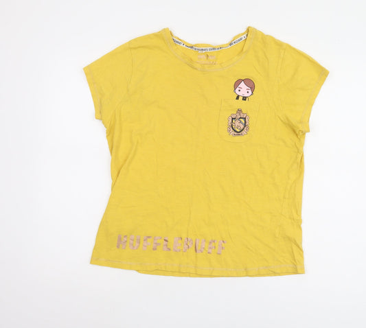 Harry Potter Teens Yellow T-Shirt in Plus Size 14-16