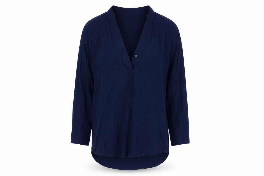 Womens UK Size XS Gap Blue Viscose Blouse