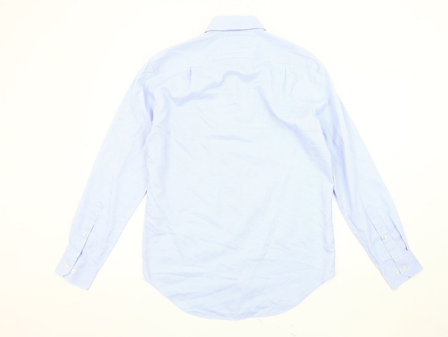 Marks and Spencer Men's Blue Regular Fit Shirt Size 15