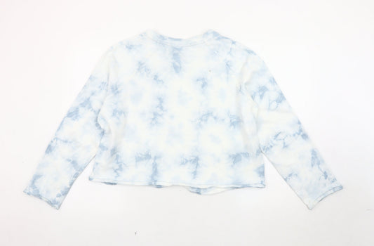 Marks and Spencer Women's Blue Tie-Dye Sweatshirt