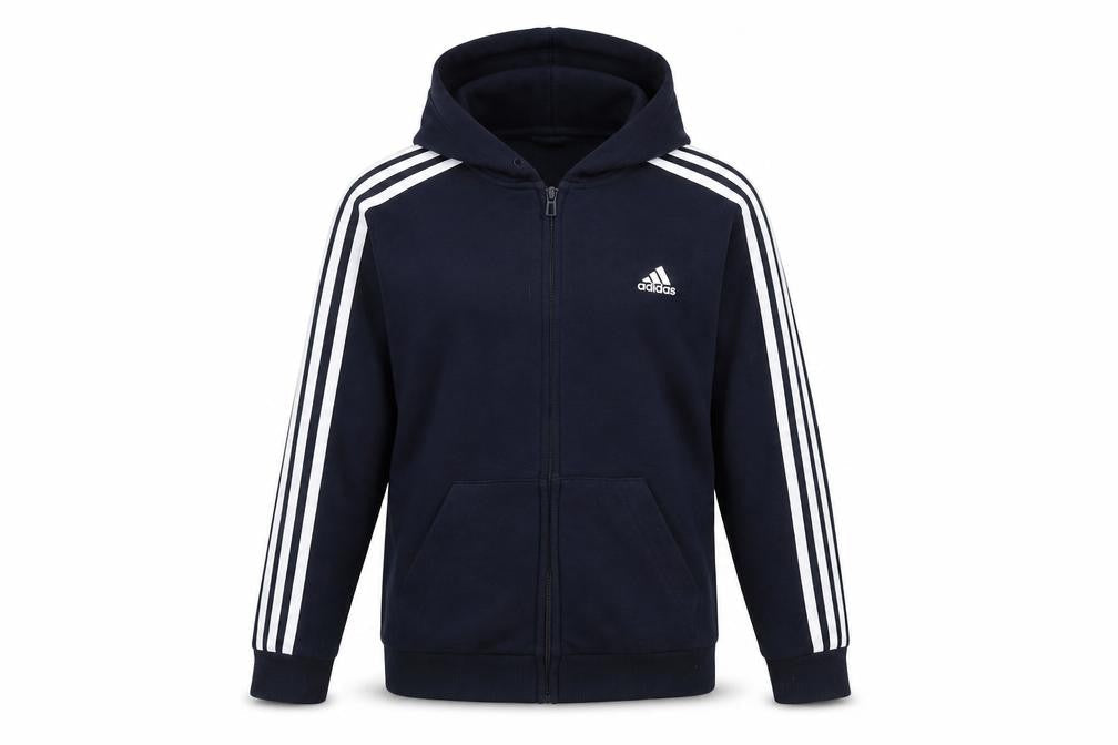 Unisex Adultss UK Size M Regular adidas Blue Cotton Jacket