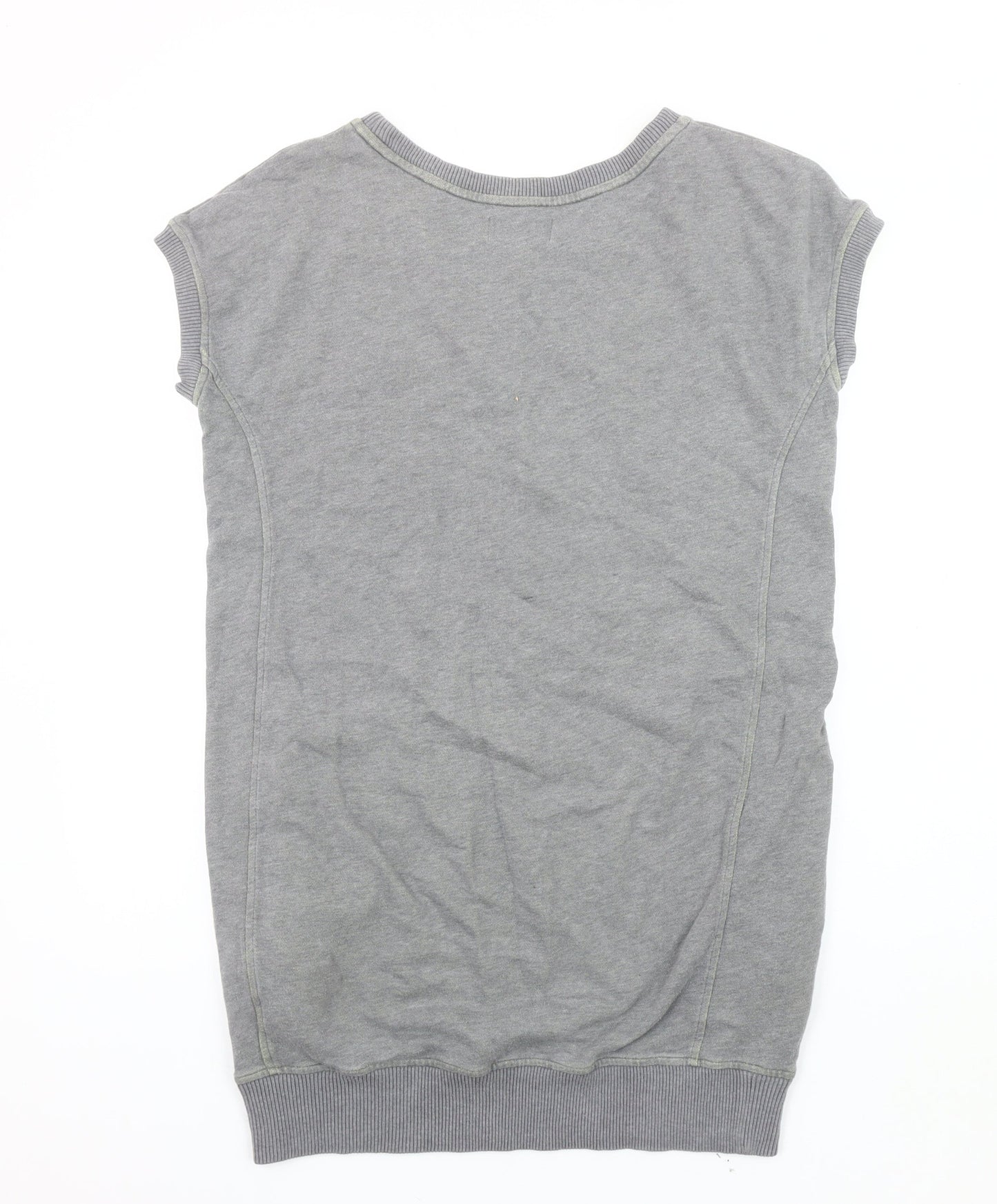 Fred Perry Women's Grey Sleeveless V-Neck Tunic Size 10