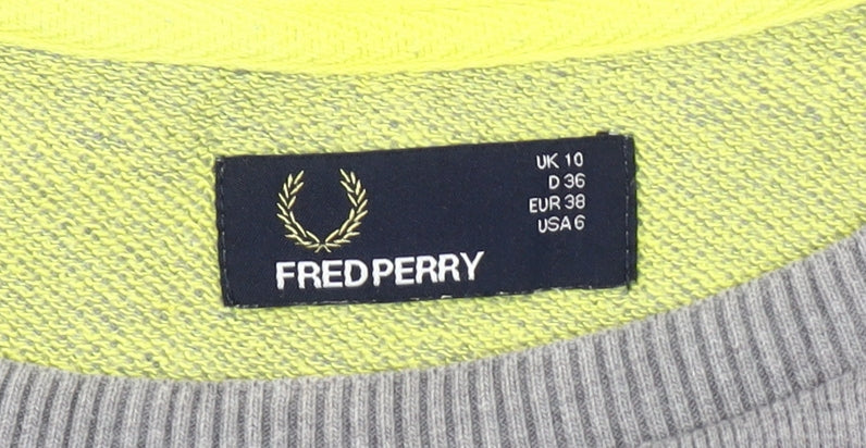Fred Perry Women's Grey Sleeveless V-Neck Tunic Size 10