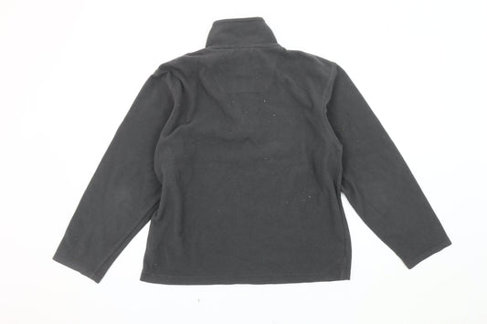 Regatta Men's Black 1/4 Zip Fleece Sweatshirt - S