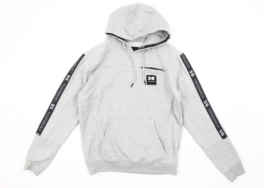 Crosshatch Men's Grey Pullover Hoodie L
