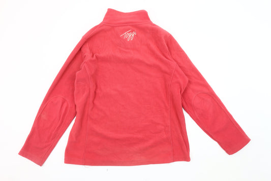 Toggi Women's Red Henley Sweatshirt UK 16
