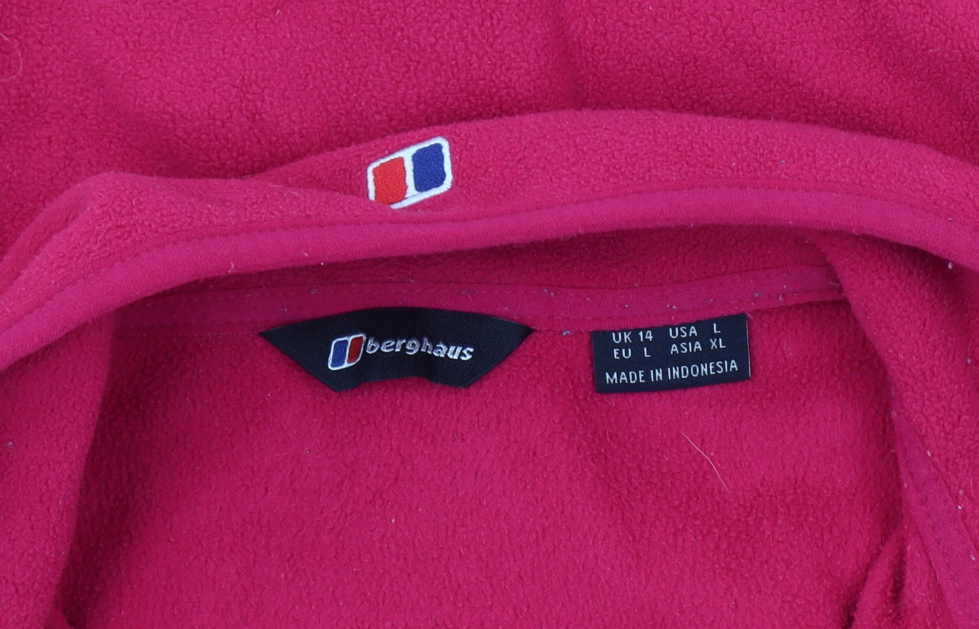 Berghaus Women's Red Fleece Jacket, Size 14