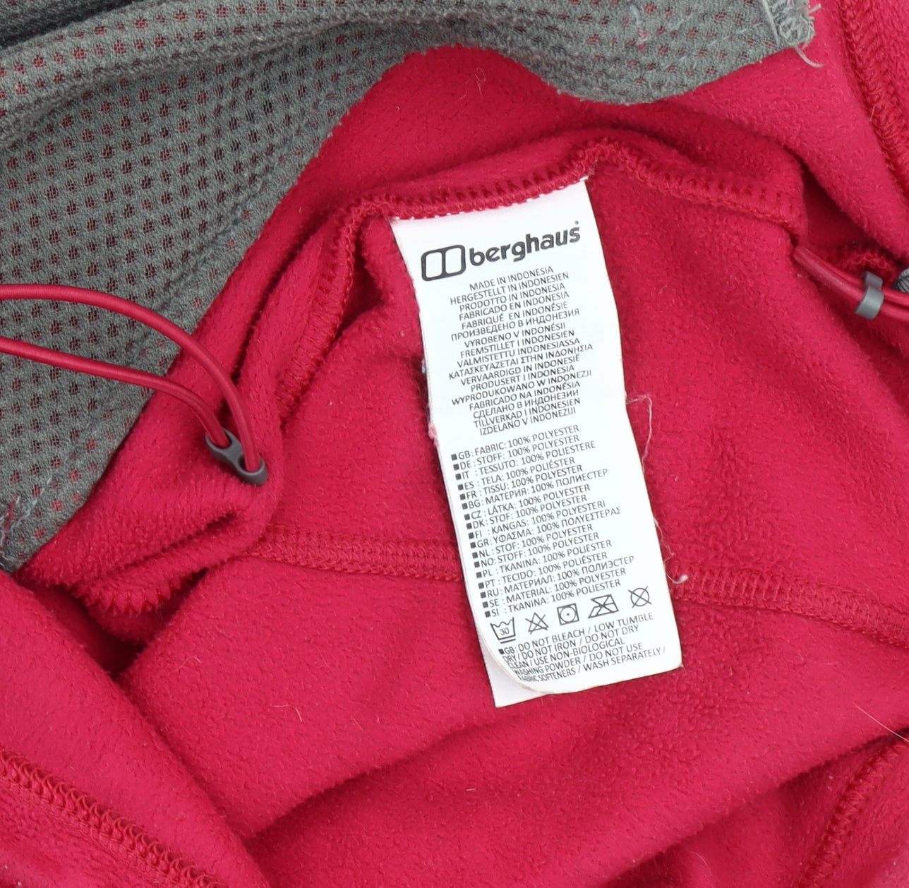 Berghaus Women's Red Fleece Jacket, Size 14