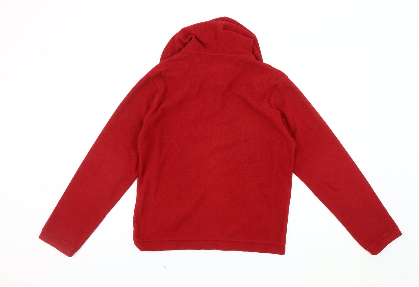 Regatta Unisex Red Fleece Jacket Size 164 Hooded Casual