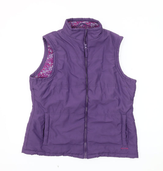 Weird Fish Women's Purple Waistcoat Size 14