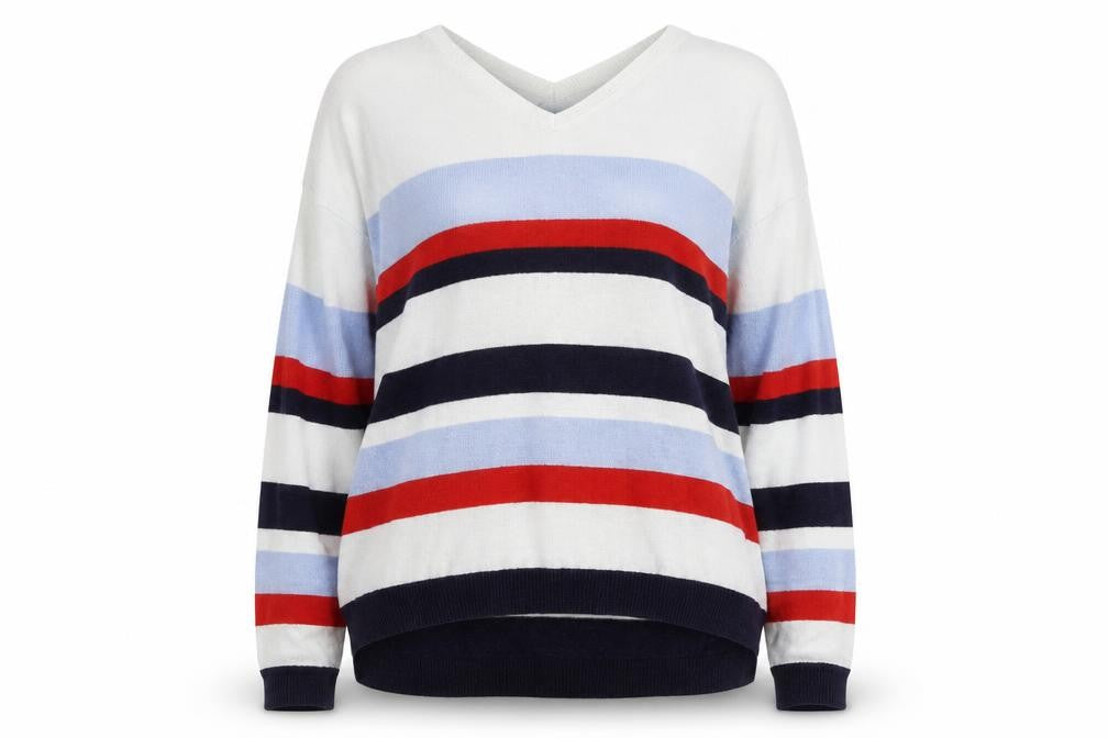 Marks and Spencer Women's Multicoloured Striped Jumper