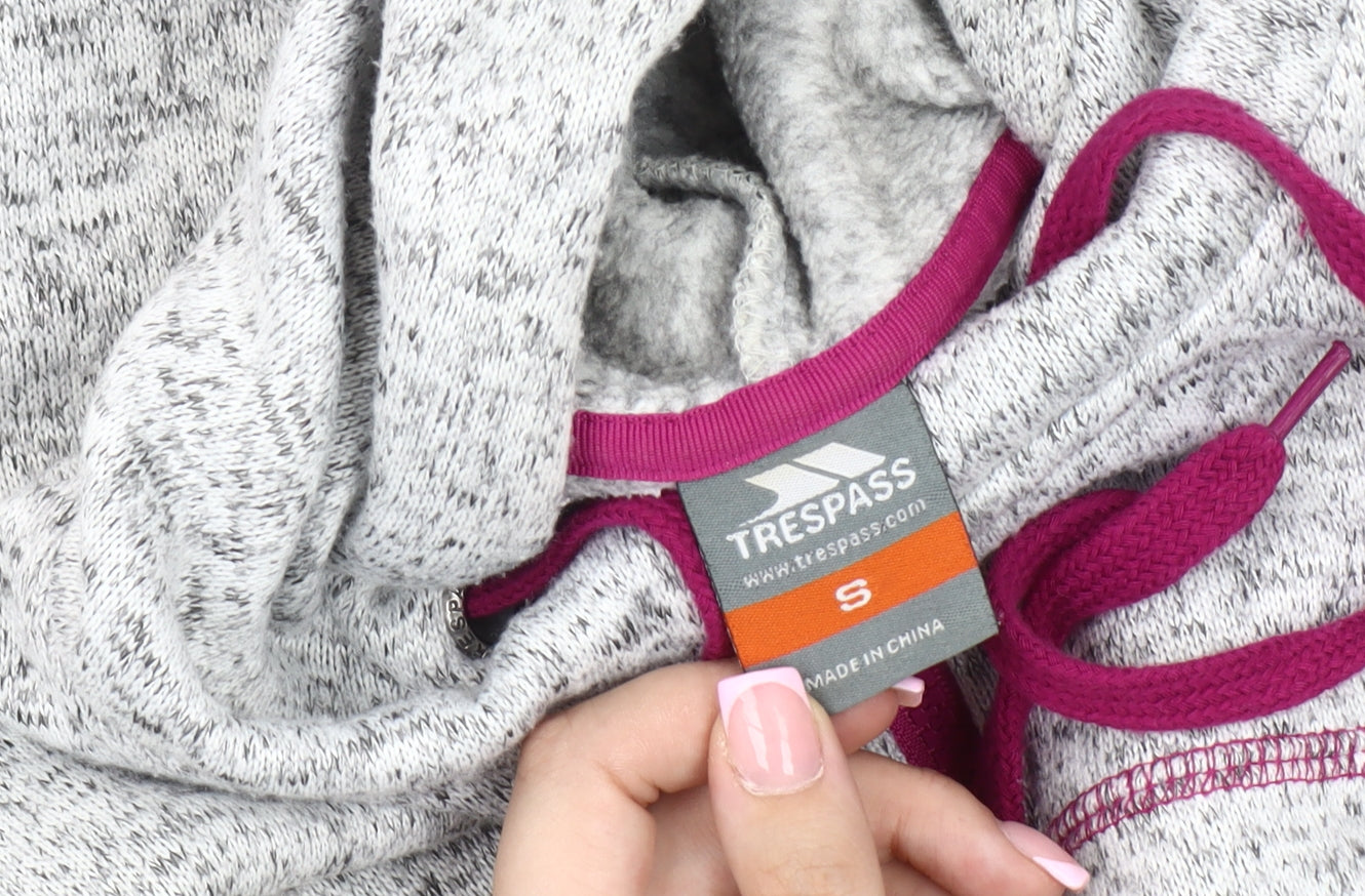 Trespass Women Grey Fleece Jacket Size S