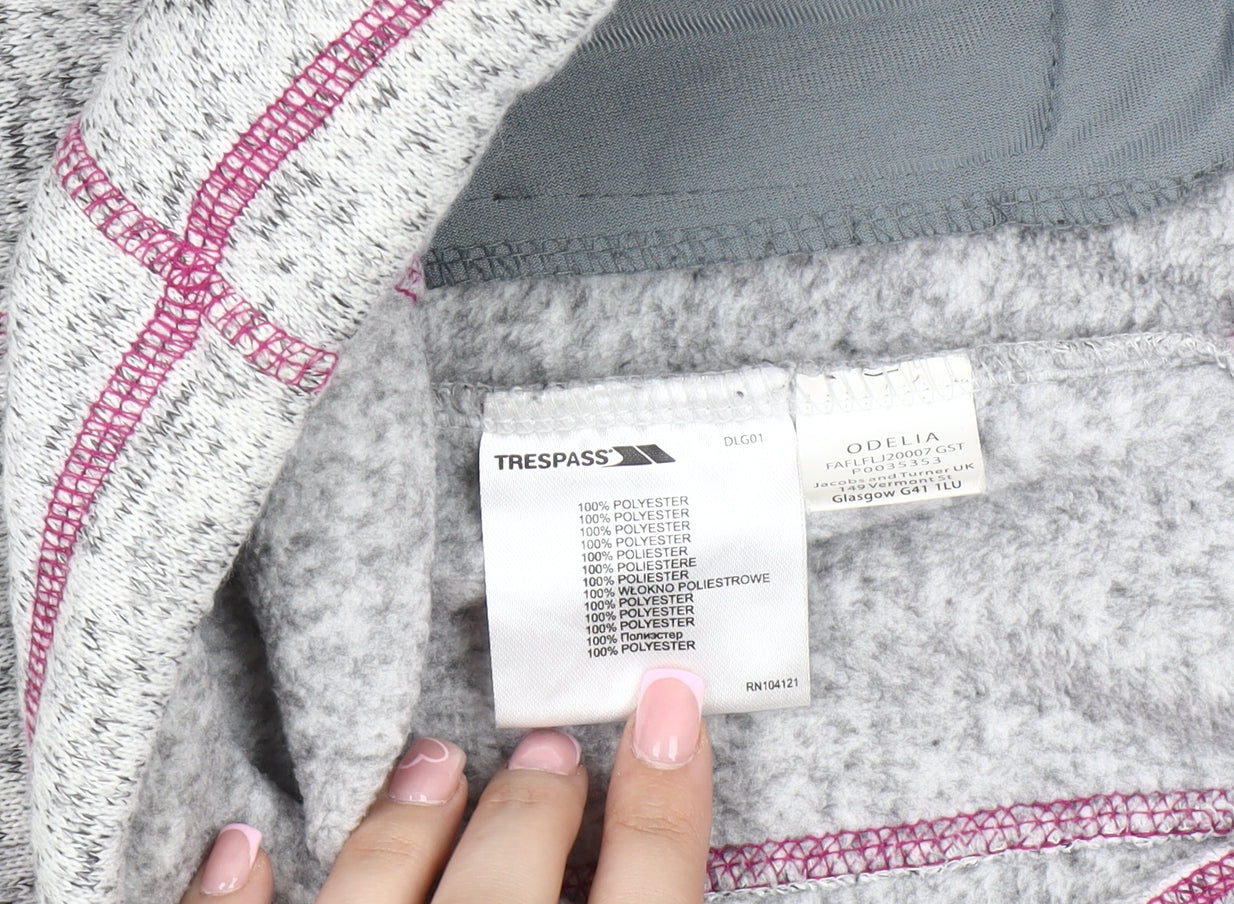 Trespass Women Grey Fleece Jacket Size S