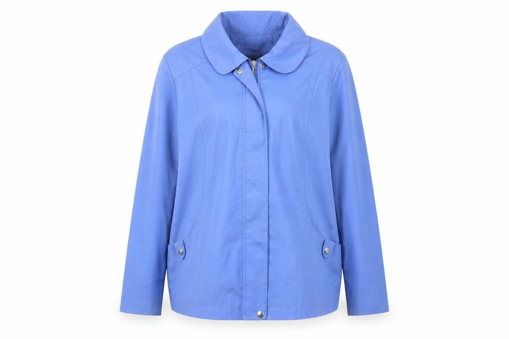 Bonmarché Women's Blue Basic Jacket L Casual Zip