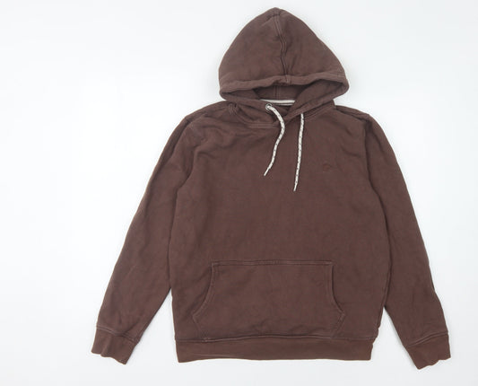 Fat Face Men's Brown Cotton Pullover Hoodie S