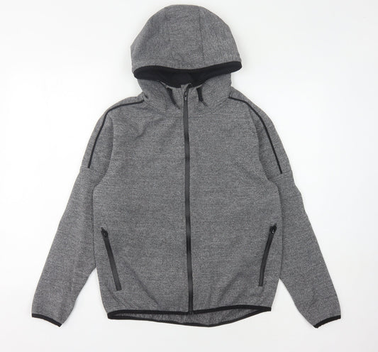 Sonneti Boys Grey Full Zip Hoodie 12-13 Years Hooded Casual