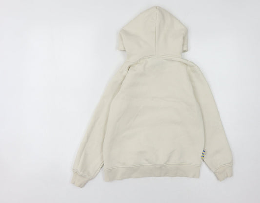 Leeds United Boys Beige Pullover Hoodie 9-10 Years