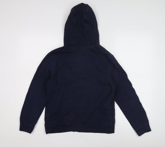 Nike Boys Blue Pullover Hoodie, XL, Fleece, Logo Design