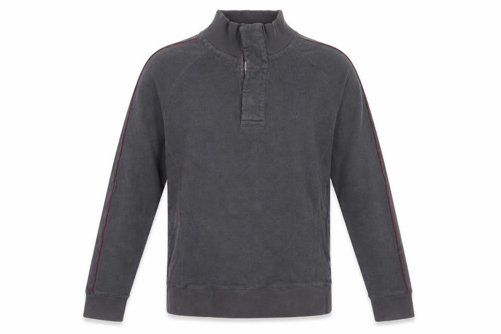 Mens UK M Regular Fat Face Grey Henley Sweatshirt