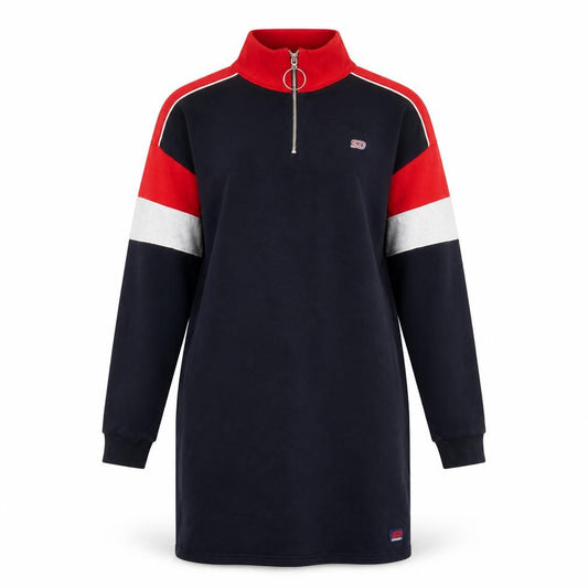 Superdry Women's Black, Red, White Sports Shirt Dress - Size 8
