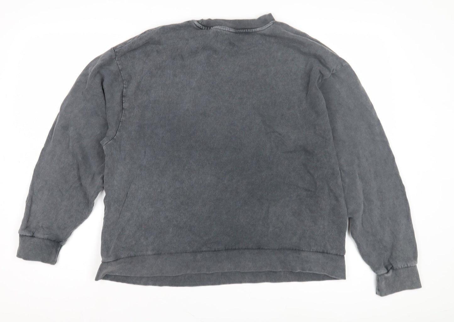 Disney Unisex Grey Mickey Mouse Graphic Pullover Sweatshirt L