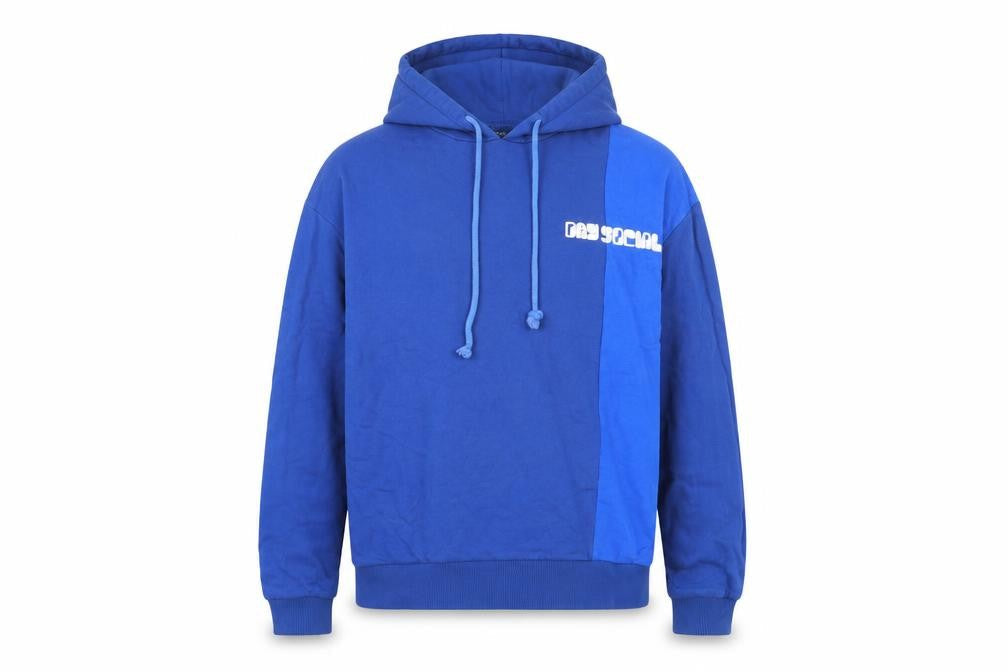 Front view of ASOS DESIGN Men's Blue Pullover Hoodie -, size S