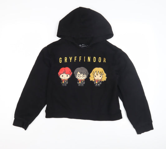 Harry Potter Boys Black Gryffindor Hoodie, 11-12 Years