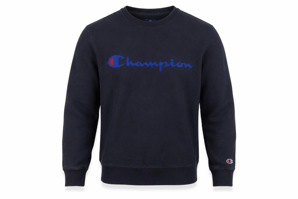 Mens UK XS Regular Champion Black Pullover Sweatshirt