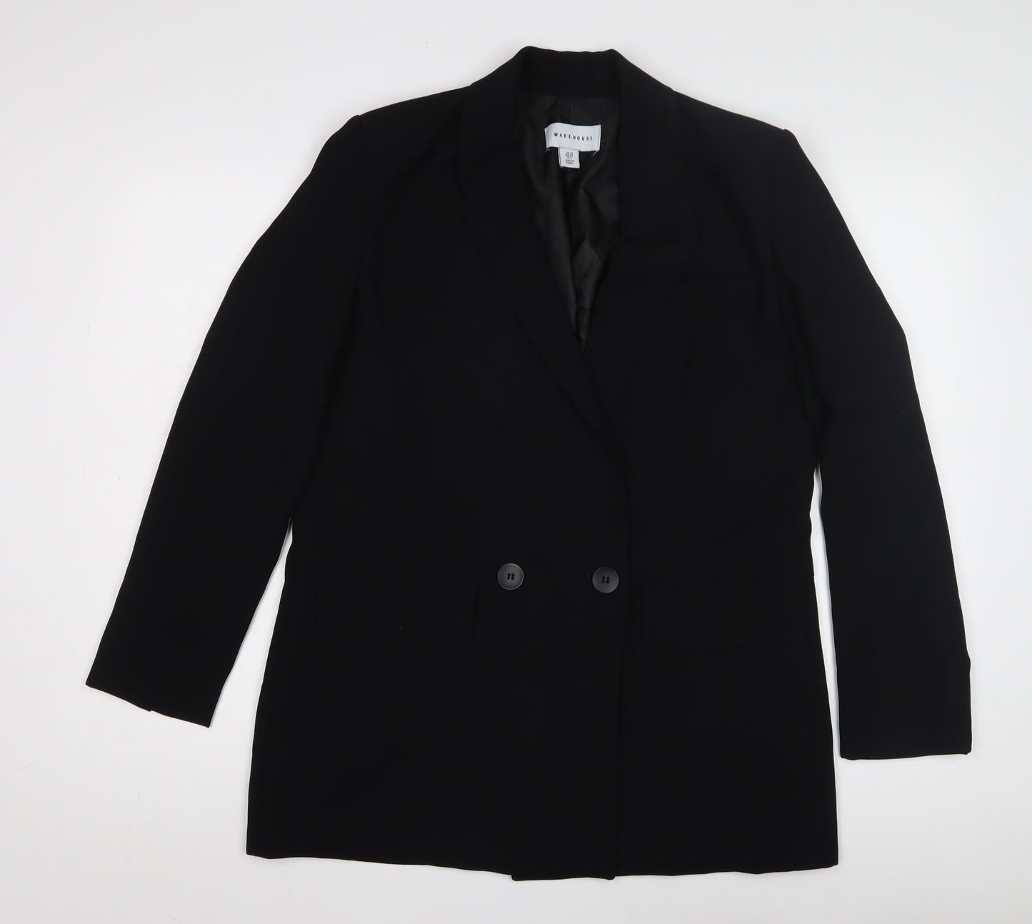 Warehouse Women's Black Blazer Size 10 Regular