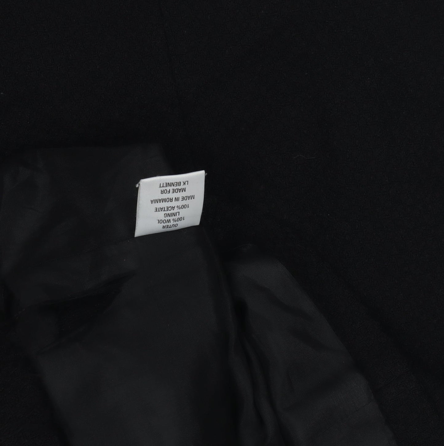 L.K. Bennett Women's Black Blazer Size 8 Workwear